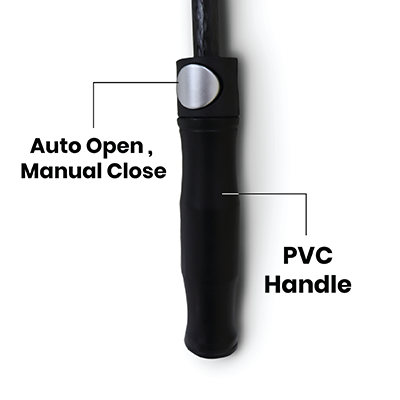 27" Auto-Open Inner Black Coated Quality Golf Big Umbrella 08